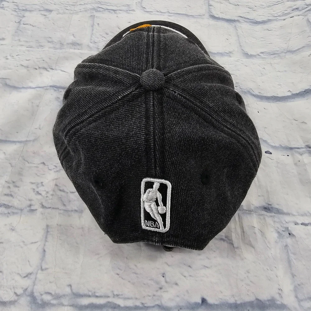 New Era Miami Heat Hat MENS OSFM Black Washed 9TWENTY NBA Strapback Baseball Cap